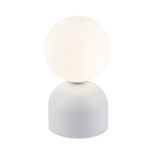 Lampka nowoczesna skandynawska loft klosz szklany kula biała TK Lighting Miki 16037 1x8W G9