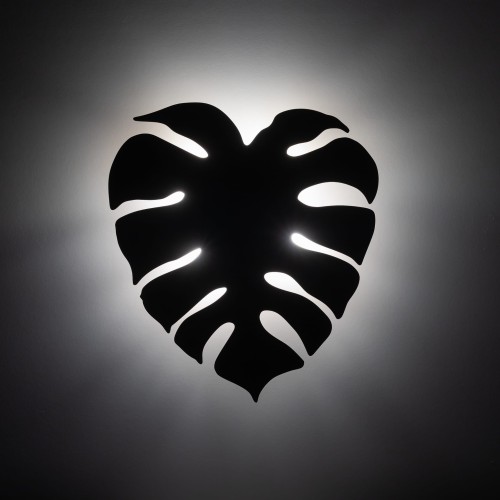 Kinkiet ścienny do salonu sypialni metalowy liść brązowy TK Lighting Monstera 5719 3x6W G9