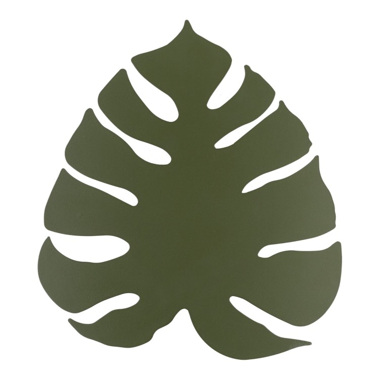 Kinkiet ścienny do salonu sypialni metalowy liść Tk Lighting Monstera 4668 3x6W G9 zielony
