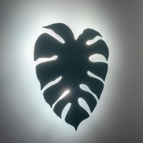 Kinkiet nowoczesny loft rustykalny skandynawski metalowy liść miętowy TK Lighting Monstera 5947 3x6W G9
