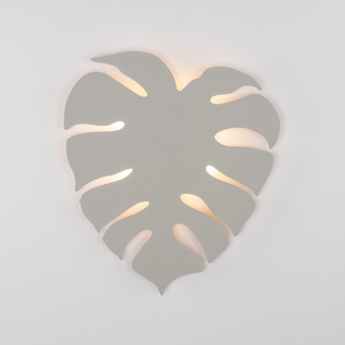 Kinkiet ścienny do salonu sypialni metalowy liść beżowy TK Lighting Monstera 6436 4x6W G9