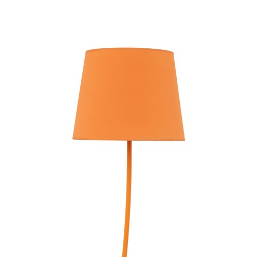 Lampa podłogowa nowoczesna boho skandynawska abażur materiałowy pomarańczowa TK Lighting Nicola 6644 1x15W E27