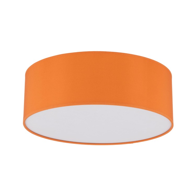 Plafon nowoczesny boho skandynawski abażur materiałowy koło pomarańczowy TK Lighting Nicola 10153 4x15W E27