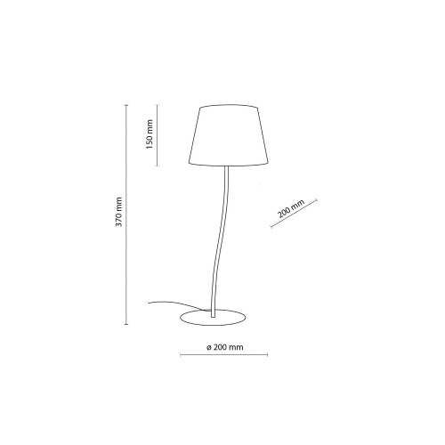 Lampka nowoczesna boho skandynawska abażur materiałowy pomarańczowa TK Lighting Nicola 6640 1x15W E27