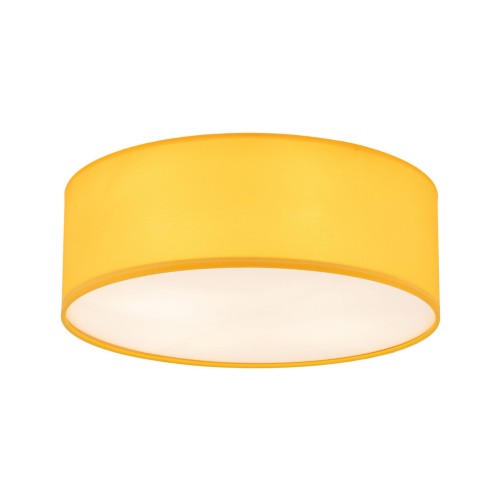 Plafon nowoczesny boho skandynawski abażur materiałowy koło żółty TK Lighting Nicola 10154 4x15W E27