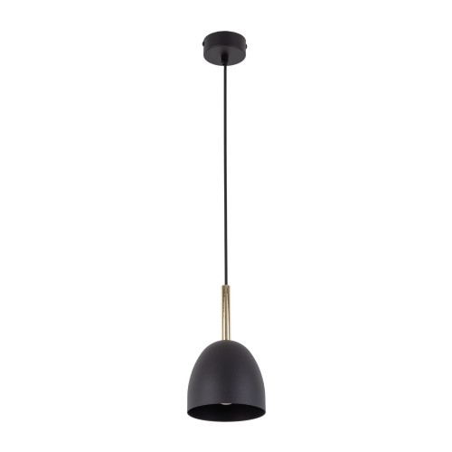 Tk Lighting Nord 4870 lampa wisząca 1x15W E27 czarna drewniana
