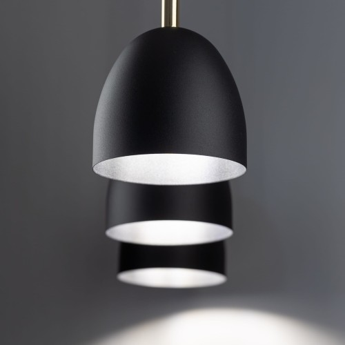 Tk Lighting Nord 4871 lampa wisząca 3x15W E27 czarna drewniana