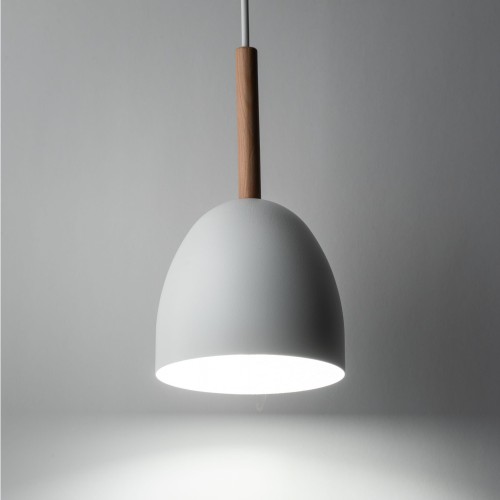 Tk Lighting Nord 4868 lampa wisząca 1x15W E27 biała drewniana