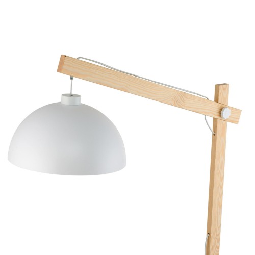 Tk Lighting Oslo 5592 lampa stojąca podłogowa 1x15W E27 biała drewniana