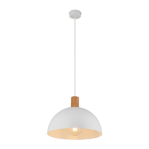 Tk Lighting Oslo 4851 lampa wisząca 1x15W E27 biała