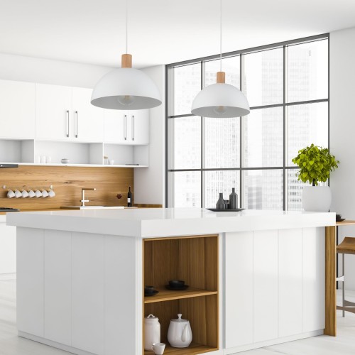 Tk Lighting Oslo 4851 lampa wisząca 1x15W E27 biała