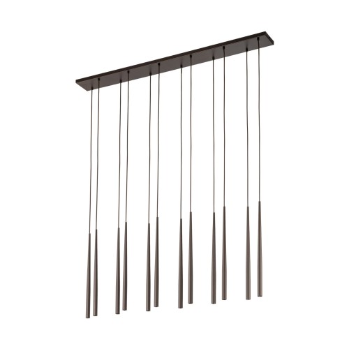 Lampa wisząca nowoczesna elegancka glamour sople patyk rurka brązowa TK Lighting Piano 10111 12x8W G9