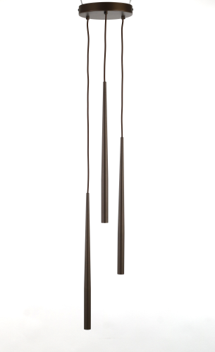 Lampa wisząca nowoczesna elegancka glamour sople patyk rurka brązowa TK Lighting Piano 10109 3x8W G9