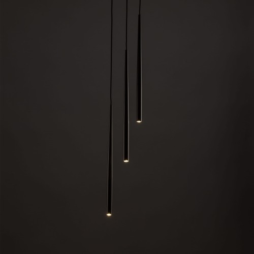 Lampa wisząca nowoczesna elegancka glamour sople patyk rurka brązowa TK Lighting Piano 10109 3x8W G9