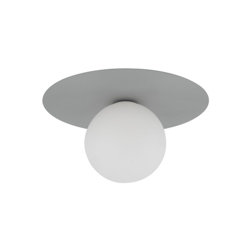 Kinkiet nowoczesny skandynawski klosz szklany kula szary biały TK Lighting Pixi 10232 1x8W G9