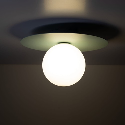 Kinkiet nowoczesny skandynawski klosz szklany kula miętowy biały TK Lighting Pixi 10229 1x8W G9