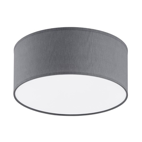 Plafon okrągły z abażurem TK Lighting Rondo 500 3333 lampa sufitowa 3x15W E27 szary biały