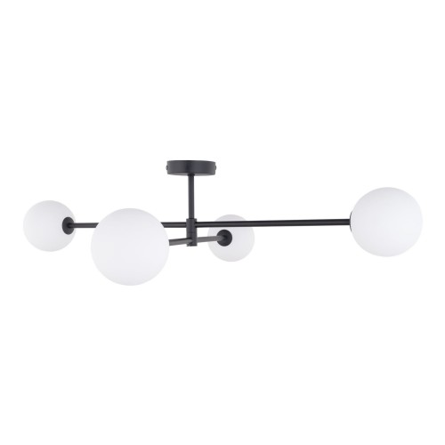 Tk Lighting Sarius 4735 plafon lampa sufitowa 4x6W G9 czarny biały