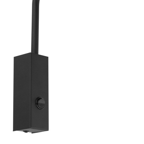 Funkcjonalny kinkiet z serii SOHO BLACK na wysięgniku z włącznikiem do salonu, sypialni i biura 4167 TK Lighting E27 1X15W