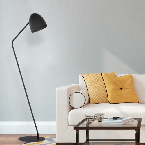 Funkcjonalna lampa podłogowa z serii SOHO BLACK z włącznikiem do salonu, sypialni i biura 5037 TK Lighting E27 1X15W