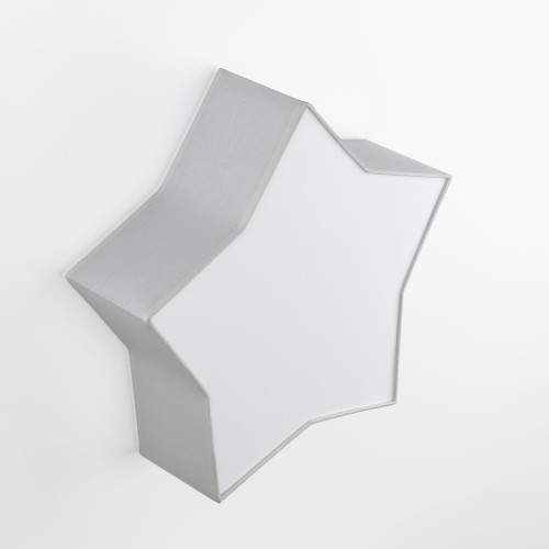 Plafon nowoczesny skandynawski dziecięcy gwiazda szary biały TK Lighting Star 6972 2x15W E27