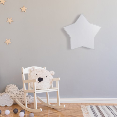 Plafon nowoczesny skandynawski dziecięcy gwiazda szary biały TK Lighting Star 6972 2x15W E27