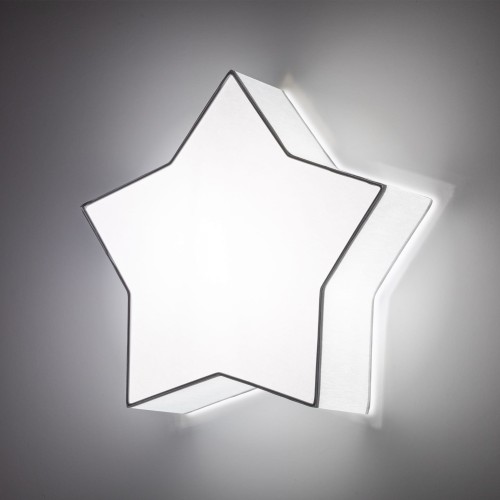 Plafon nowoczesny skandynawski dziecięcy gwiazda szary biały TK Lighting Star 6972 2x15W E27