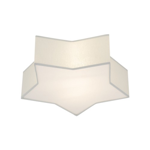 Plafon nowoczesny skandynawski dziecięcy gwiazda szary biały TK Lighting Star 6972 2x15W E27