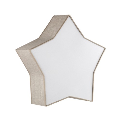 Plafon nowoczesny skandynawski dziecięcy gwiazda lniany biały TK Lighting Star 5958 2x15W E27