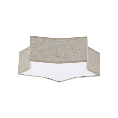 Plafon nowoczesny skandynawski dziecięcy gwiazda lniany biały TK Lighting Star 5958 2x15W E27