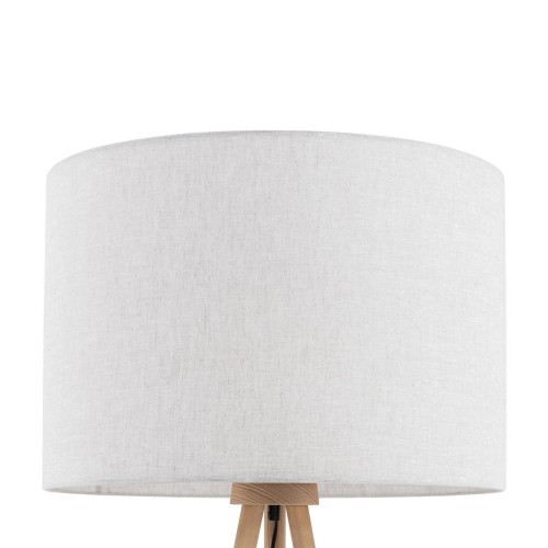 TK LIGHTING TOKYO LAMPA podłogowa 1-PUNKTOWA tuba sosna len 5284 E27 1X15W