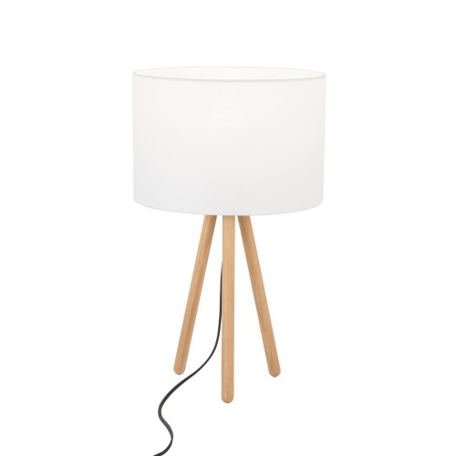 TK LIGHTING TOKYO LAMPA podłogowa 1-PUNKTOWA tuba sosna len 5299 E27 1X15W