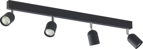 TK Lighting Top 1009 plafon lampa sufitowa 4x10W GU10 czarny chromowy