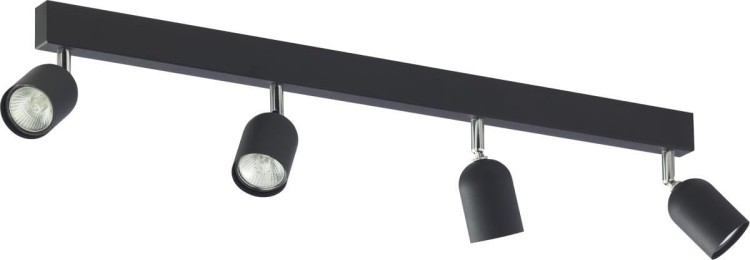TK Lighting Top 1009 plafon lampa sufitowa 4x10W GU10 czarny chromowy