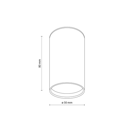 Spot nowoczesny elegancki metalowy tuba brązowy TK Lighting Top 5733 1x10W GU10
