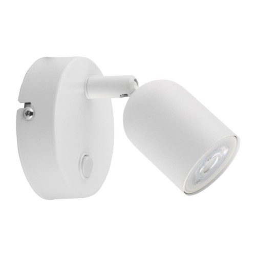 TK Lighting Top 4411 tuba kinkiet lampa ścienna 1x10W GU10 biały chromowy