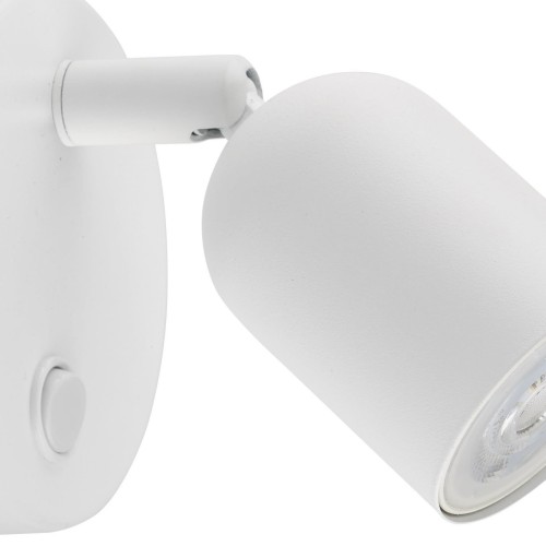 TK Lighting Top 4411 tuba kinkiet lampa ścienna 1x10W GU10 biały chromowy