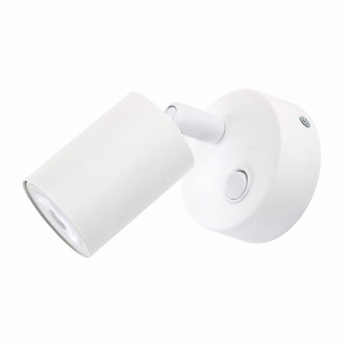 TK Lighting Top 4411 tuba kinkiet lampa ścienna 1x10W GU10 biały chromowy