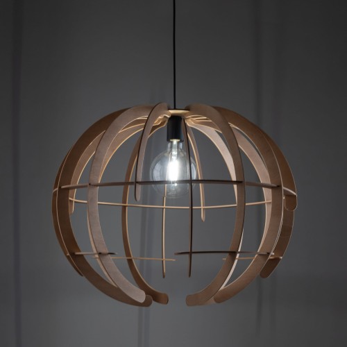 Lampa wisząca nowoczesna boho skandynawska ażurowa drewniana czarna TK Lighting Venus 6888 1x15W E27