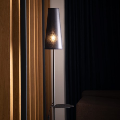 Lampa podłogowa nowoczesna loft industrialna metalowa czarna TK Lighting Zing 5959 1x10W GU10