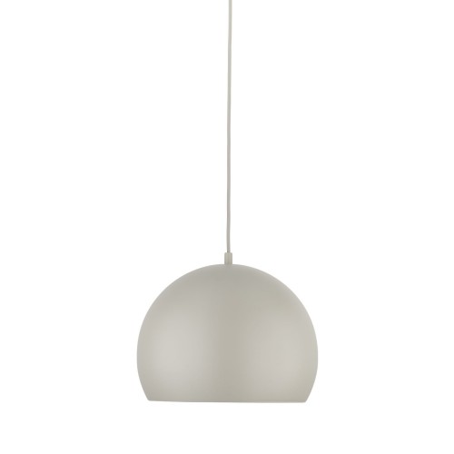 Lampa wisząca loft industrialna okrągły metalowy klosz misa beżowa TK Lighting Zoe 10173 1x15W E27