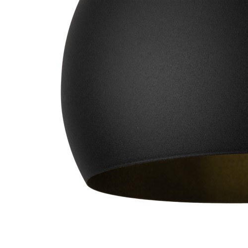Lampa wisząca loft industrialna okrągły metalowy klosz misa czarna TK Lighting Zoe 10168 1x15W E27