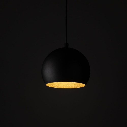 Lampa wisząca loft industrialna okrągły metalowy klosz misa czarna TK Lighting Zoe 10167 1x15W E27