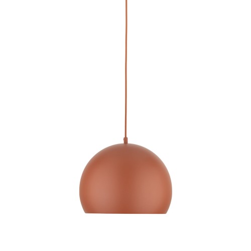 Lampa wisząca loft industrialna okrągły metalowy klosz misa ceglana TK Lighting Zoe 10175 1x15W E27
