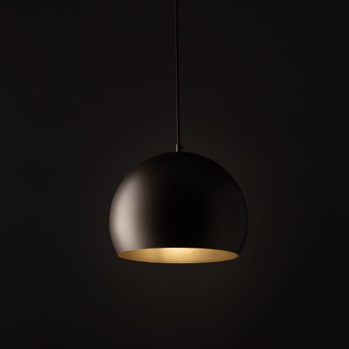 Lampa wisząca loft industrialna okrągły metalowy klosz misa brązowa TK Lighting Zoe 10171 1x15W E27
