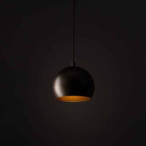 Lampa wisząca loft industrialna okrągły metalowy klosz misa brązowa TK Lighting Zoe 10170 1x15W E27