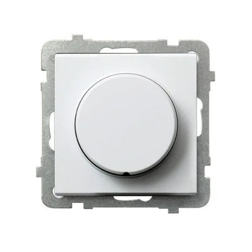 Sciemniacz-uniwersalny-do-LED-Ospel-Sonata-bialy-mat-z-okraglym-pokretlem-model-LP-8RL2-m-75-246370.webp