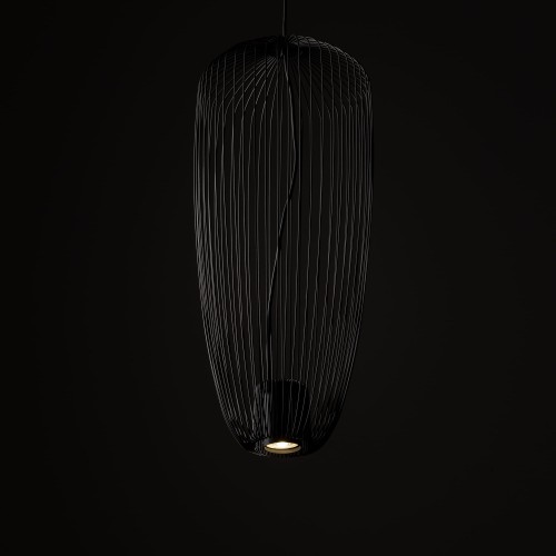 Lampa wisząca z wysokim ażurowym kloszem z cienkich prętów Nowodvorski Pumpkin S 11243