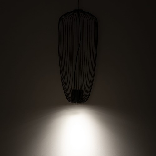 Lampa wisząca z wysokim ażurowym kloszem z cienkich prętów Nowodvorski Pumpkin S 11243