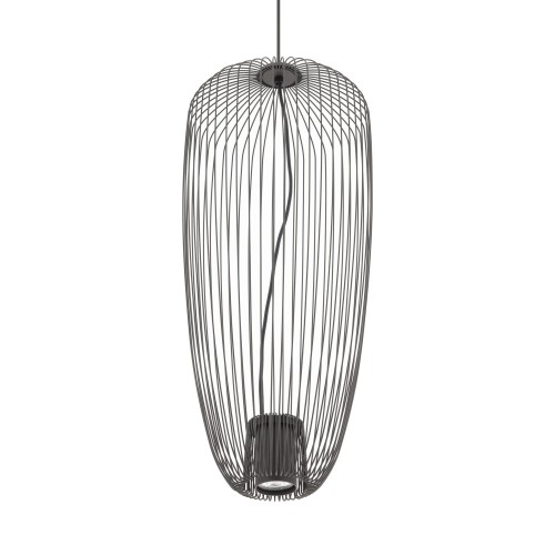 Lampa wisząca z wysokim ażurowym kloszem z cienkich prętów Nowodvorski Pumpkin S 11243